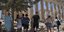 Tourists in Acropolis