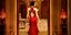 Γυναίκα κόκκινο φόρεμα Downton Abbey Lady Mairy