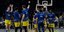 Οι παίκτες της Μακάμπι πανηγυρίζουν