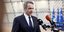 Ο Κυριάκος Μητσοτάκης κάνει δηλώσεις προσερχόμενος στην Σύνοδο Κορυφής 