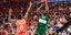 Στιγμιότυπο από το Game 4 μεταξύ Βαλένθια και Παναθηναϊκό AKTOR για τα playoffs της Euroleague