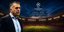 O Γιάννης Αναστασίου με φόντο την Puskas Arena που θα διεξαχθεί ο τελικός του Champions League ανάμεσα σε Άρσεναλ και Παρί Σεν Ζερμέν