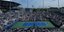 Ένα από τα γήπεδα του US Open και στο βάθος το Corona Park