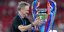Ο Λουίς Ενρίκε με το τρόπαιο του Champions League