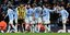 Στιγμιότυπο από γκολ του Φόλνεν στο Μάνστεστερ Σίτι - ΑΕΚ στο Champions League