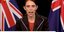 Η πρωθυπουργός της Νέας Ζηλανδίας Τζασίντα Αρντερν απευθύνει τηλεοπτικό διάγγελμα ( TVNZ via AP)