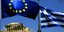 Ευρωπαΐκή και ελληνική σημαία με φόντο την Ακρόπολη/Φωτογραφία: Eurokinissi