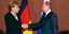 Μέρκελ και Πούτιν δίνουν για πρώτη φορά τα χέρια μετά το ξέσπασμα της κρίσης στη