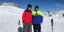 Ο Τζέφρι Πάιατ (αριστερά) στα Καλάβρυτα για σκι/ Φωτογραφία: kalavrytapress
