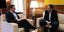Ο πρωθυπουργός Αλέξης Τσίιπρας με τον δημοσιογράφο Χρήστο Γιαννούλη
