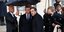 O oικοδεσπότης Γάλλος πρόεδρος Μακρόν και ο Έλληνας πρωθυπουργός στο Ελιζέ (Φωτογραφία: AP/Christophe Ena)