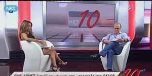 Ο Γιώργος Αρμένης στο στούντιο της ΝΕΤ αρνείται πεισματικά να μιλήσει [βίντεο]