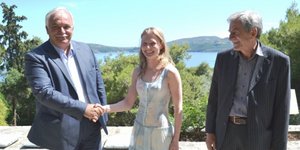 Στον Σκορπιό με ελικόπτερο έφτασε ο νέος ιδιοκτήτης του νησιού Ντμίτρι Ριμπολόβλ
