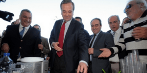 Σαμαράς και Στουρνάρας πήγαν στη Λαχαναγορά του Ρέντη [εικόνες]