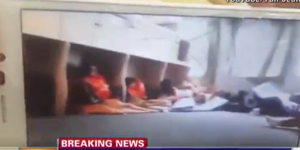 Συγκλονιστικές εικόνες μέσα από το εσωτερικό του πλοίου που βυθίζεται -Απεγνωσμέ