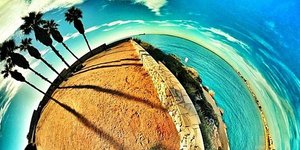 Μαγευτικές φωτογραφίες 360 μοιρών που θυμίζουν παραδεισένιους πλανήτες -Ενα ταξί