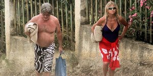 Η Γκόλντι Χόουν και ο Κέρτ Ράσελ σαν συνταξιούχοι με τις κοιλίτσες στους στη Σκι