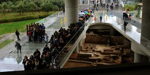 Κοσμοσυρροή στο Μουσείο της Ακρόπολης (ΑΝΤΩΝΗΣ ΝΙΚΟΛΟΠΟΥΛΟΣ/EUROKINISSI)