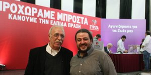 Ο Τ. Κορωνάκης με τον Δ. Βίτσα (EUROKINISSI/ΤΑΤΙΑΝΑ ΜΠΟΛΑΡΗ)