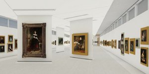 Φωτορεαλιστική απεικόνιση αίθουσας της «νέας» Εθνικής Πινακοθήκης (Πηγή: ΥΠΠΟΑ)