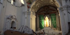 Η εκκλησία όπου θα τελούνταν το μυστήριο της βάφτισης. Πηγή φωτό: AP/ Pablo Spencer