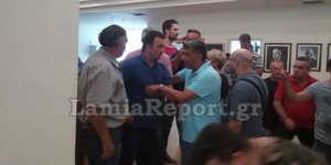 ενταση μία ακόμα φορά στο δημοτικό συμβούλιο Λαμιέων/ Φωτογραφία: lamireport