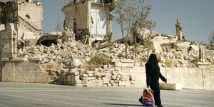 Η Συρία κατεστραμμένη από τον πόλεμο. AP Photo/Max Black