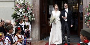 Πριγκιπικός γάμος στη Σερβία (Φωτογραφία: AP/ Darko Vojinovic)