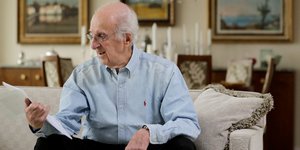 Ο 92χρονος Πίτερ Χίρκσμαν. Φωτογραφία: AP/Julio Cortez