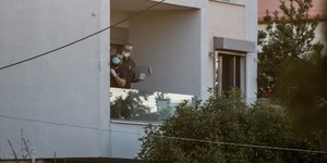 Το σπίτι της οικογένειας στο Μαρκόπουλο. Φωτογραφία: Eurokinissi/ Γιώργος Κονταρίνης
