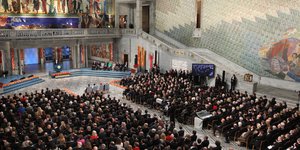 Η αίθουσα του δημαρχείου του Όσλο