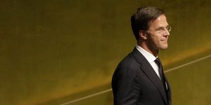 Ο Ρούτε δήλωσε ότι τα 4 κόμματα κατέληξαν σε συμφωνία (Φωτογραφία: AP/ Seth Wenig)