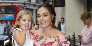 Η Ταμάρα Έκλεστον με την 3χρονη κόρη της