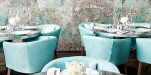 Το νέο «Blue Box Cafe» στο κατάστημα Tiffany's στη Νέα Υόρκη. Φωτογραφία: Tiffany's & Co