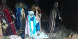 Η φάτνη στην κεντρική πλατεία της Λάρισας
