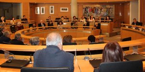 Η τελετή υπογραφής της συμφωνίας πραγματοποιήθηκε στην αίθουσα της Συγκλήτου 