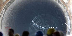 Από τις εργασίες του μετροπόντικα στη Θεσσαλονίκη/ Φωτογραφία: Eurokinissi