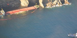 Εντοπίστηκε ρύπανση από το ναυάγιο στη Μύκονο / Φωτογραφίες: hcg.gr