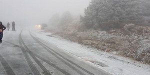 Λευκά Χριστούγεννα στο όρος Τρόοδος στην Κύπρο /Φωτογραφία: philenews.com