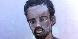 Το σκίτσο του δράστη έγινε κατά τη διάρκεια της εμφάνισής του στο δικαστήριο (Φωτογραφία: PA) 