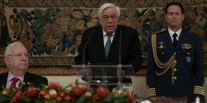 Επίσημο δείπνο Παυλόπουλου προς τιμήν του Ισραηλινού προέδρου -Φωτογραφία: Intimenews