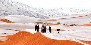 Φωτογραφία: Instagram/ Χιόνισε μέχρι και στην Σαχάρα- Μοναδικά καρέ από τους λευκούς αμμόλοφους [εικόνες]
