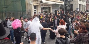 To αποκριάτικο γλέντι στο Ηράκλειο της Κρήτη- Φωτογραφία: ekriti.gr