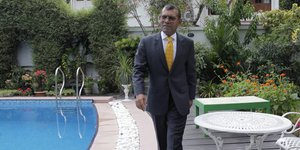 Ο Μοχάμεντ Νασίντ (Φωτογραφία: AP/ Eranga Jayawardena)