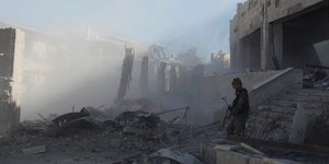 To 80% της Ράκα στη βορειοανατολική Συρία έχει καταστραφεί (Φωτογραφία: ΑΡ)
