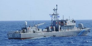 To περιπολικό πλοίο ανοιχτής θαλάσσης ΡΩ (ΛΣ070) τύπου Saar-4