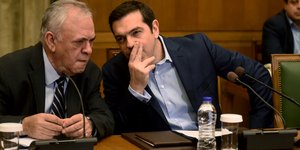 Ο Γιάννης Δραγασάκης με τον Αλέξη Τσίπρα (Φωτογραφία: EUROKINISSI/ΤΑΤΙΑΝΑ ΜΠΟΛΑΡΗ)
