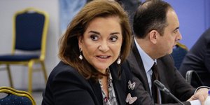 Η Ντόρα Μπακογιάννη (Φωτογραφία: EUROKINISSI/ΠΑΝΑΓΟΠΟΥΛΟΣ ΓΙΑΝΝΗΣ)