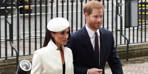 Η Μέγκαν Μαρκλ και ο πρίγκιπας Χάρι (Φωτογραφία: Yui Mok/PA via AP)