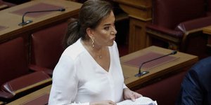 Η Ντόρα Μπακογιάννη (Φωτογραφία: EUROKINISSI/ ΓΙΩΡΓΟΣ ΚΟΝΤΑΡΙΝΗΣ)